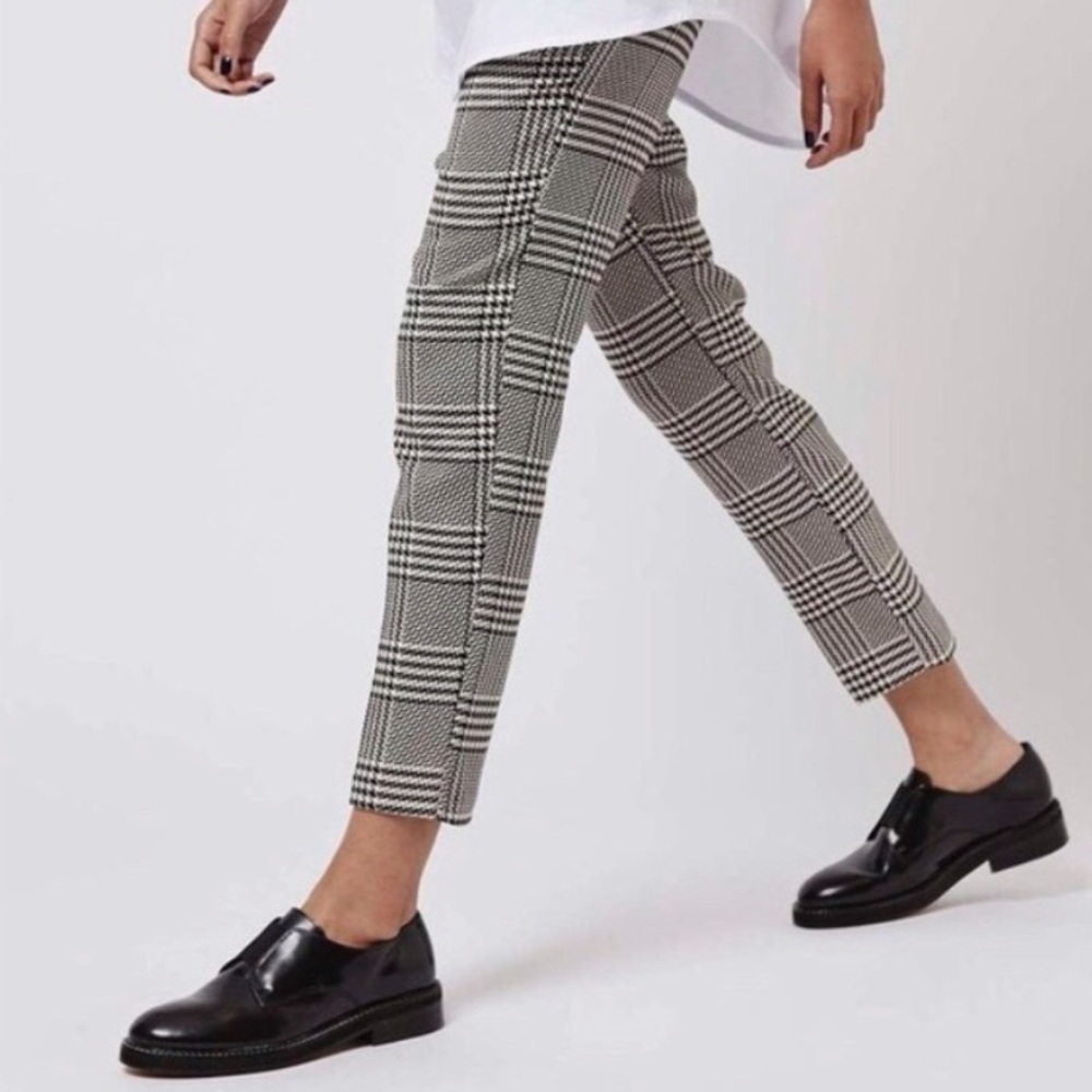 H&M Houndstooth Plaid Pants